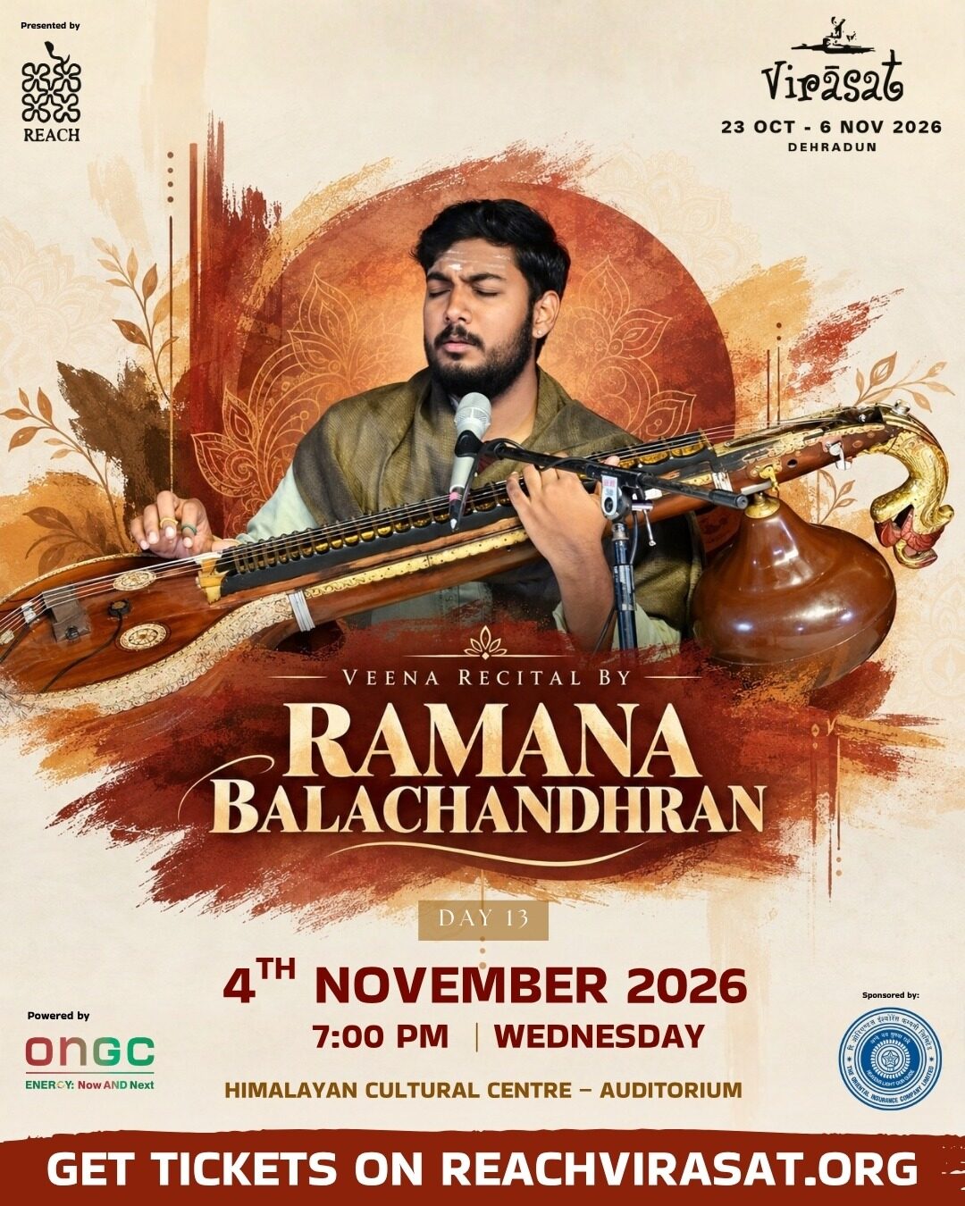 Veena recital by Ramana Balachandran, Wed 4 Nov · 7:00 PM